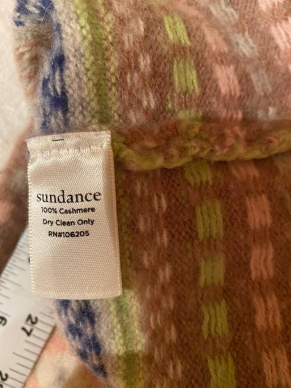 Sundance Sweaters L - 2, one cashmere, one acrylic, lovely - Periwinkle & Multi - Picture 5 of 15